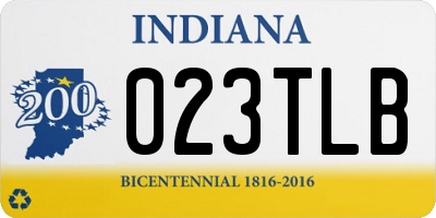 IN license plate 023TLB