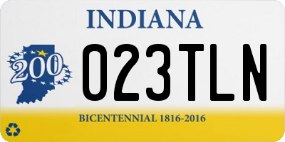 IN license plate 023TLN
