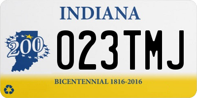 IN license plate 023TMJ