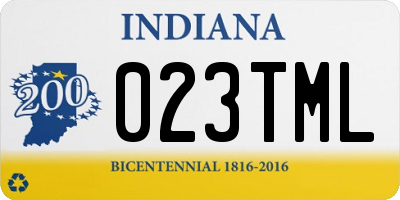 IN license plate 023TML