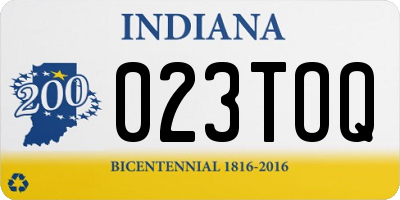IN license plate 023TOQ