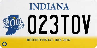 IN license plate 023TOV