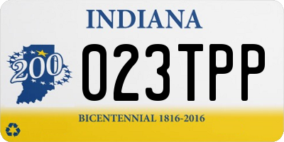 IN license plate 023TPP