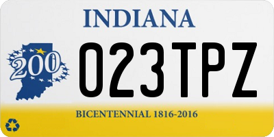 IN license plate 023TPZ