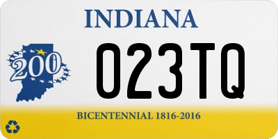 IN license plate 023TQ