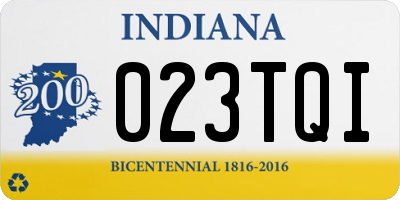 IN license plate 023TQI