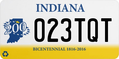 IN license plate 023TQT