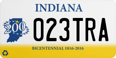 IN license plate 023TRA