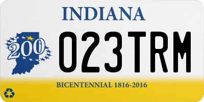 IN license plate 023TRM