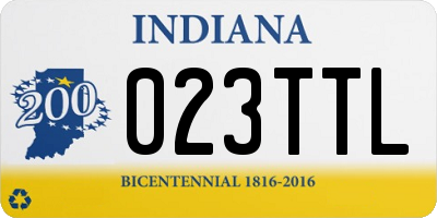 IN license plate 023TTL