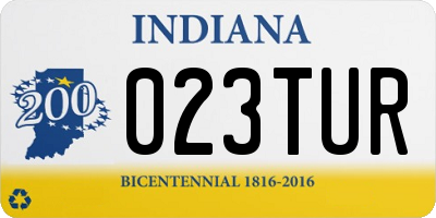 IN license plate 023TUR