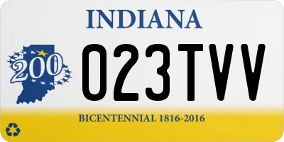 IN license plate 023TVV