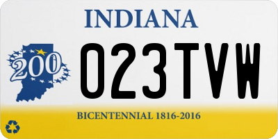 IN license plate 023TVW