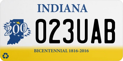 IN license plate 023UAB