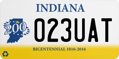 IN license plate 023UAT