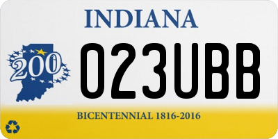 IN license plate 023UBB
