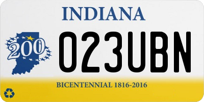 IN license plate 023UBN