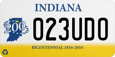 IN license plate 023UDO