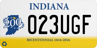 IN license plate 023UGF