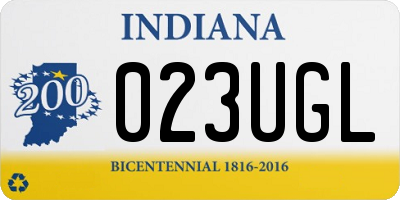 IN license plate 023UGL