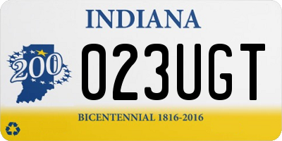 IN license plate 023UGT