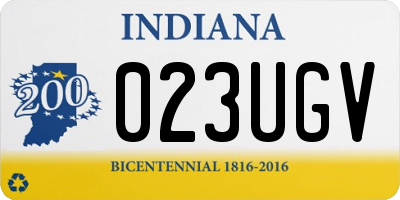 IN license plate 023UGV