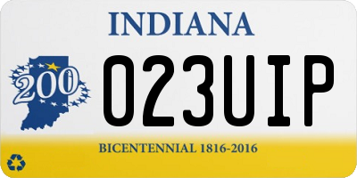 IN license plate 023UIP