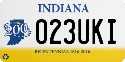 IN license plate 023UKI