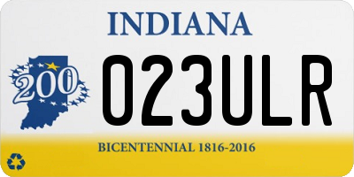 IN license plate 023ULR