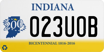 IN license plate 023UOB