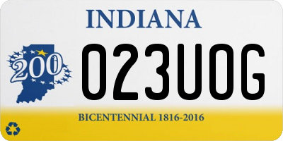 IN license plate 023UOG