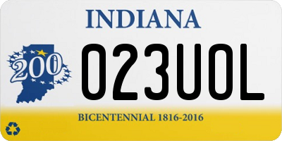 IN license plate 023UOL