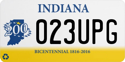 IN license plate 023UPG