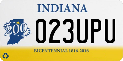 IN license plate 023UPU
