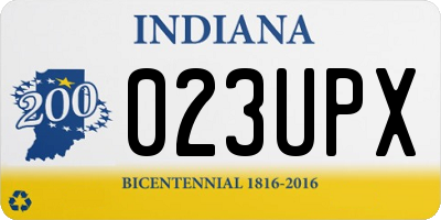 IN license plate 023UPX
