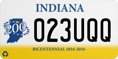 IN license plate 023UQQ