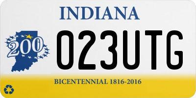 IN license plate 023UTG