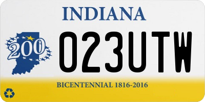 IN license plate 023UTW