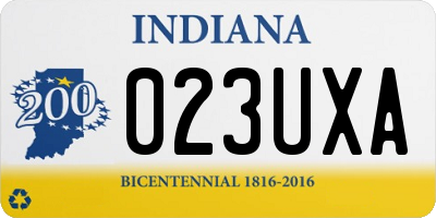 IN license plate 023UXA