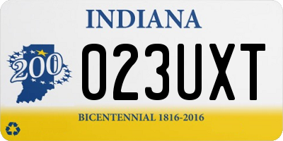 IN license plate 023UXT