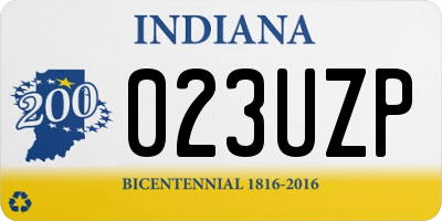 IN license plate 023UZP