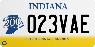 IN license plate 023VAE
