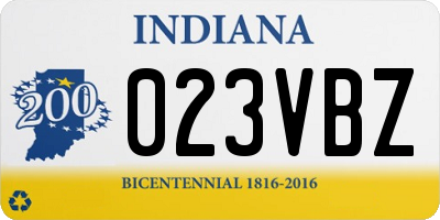 IN license plate 023VBZ