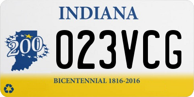 IN license plate 023VCG