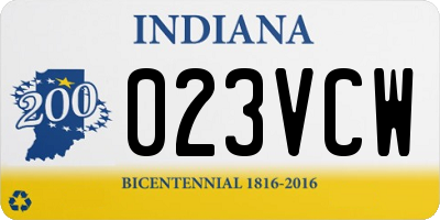 IN license plate 023VCW