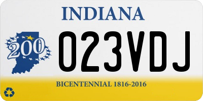 IN license plate 023VDJ
