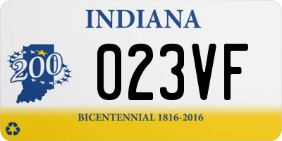 IN license plate 023VF