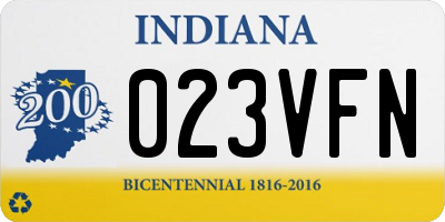 IN license plate 023VFN