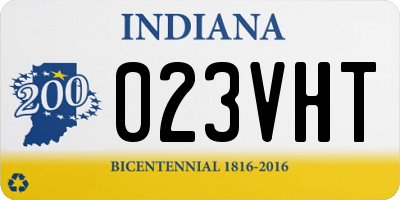 IN license plate 023VHT