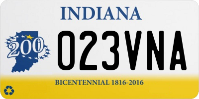 IN license plate 023VNA